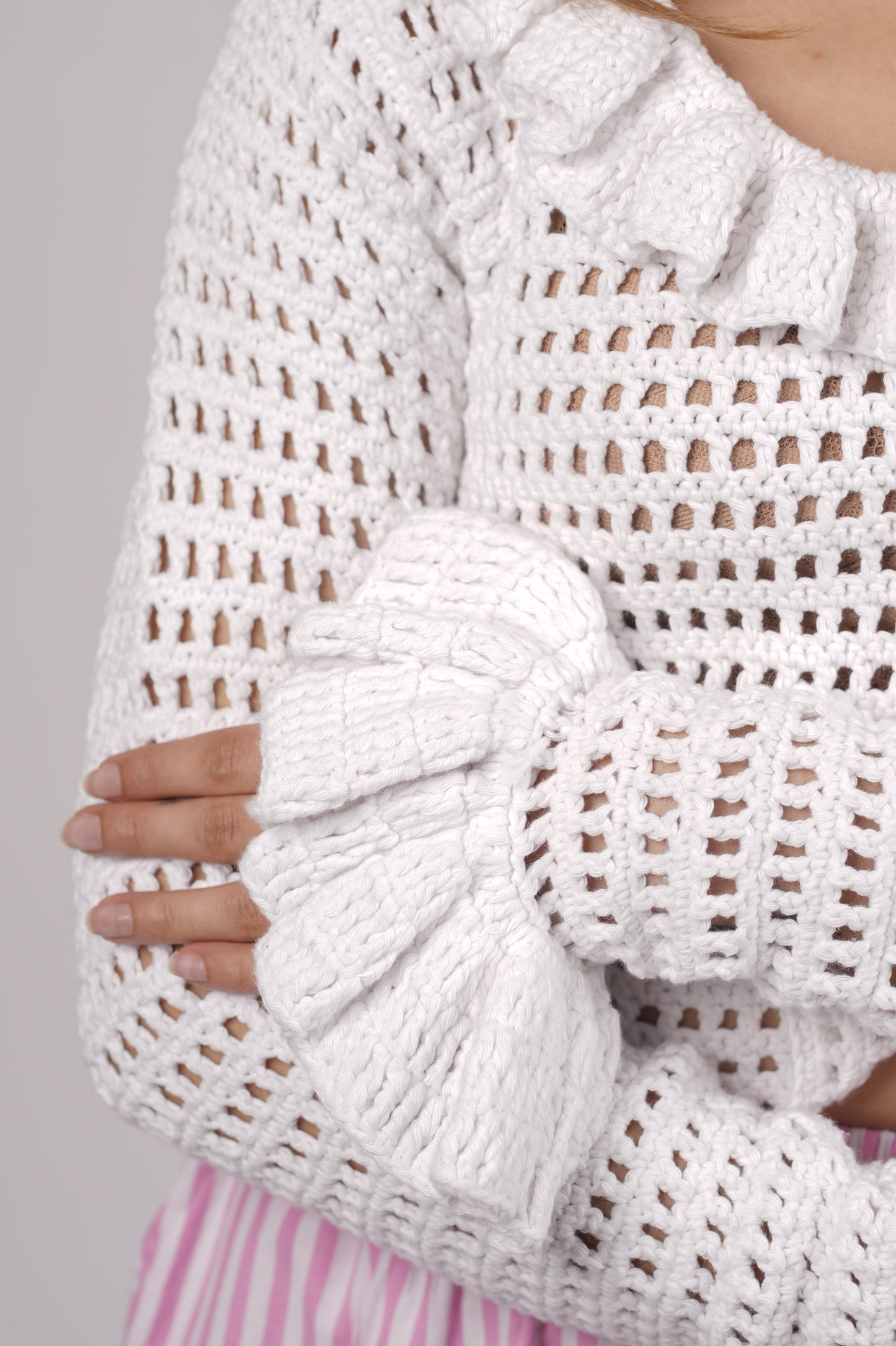 Palm Ruffle Top